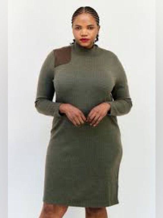 Ralph Lauren Dresses & Skirts - Lauren Ralph Lauren Faux-Leather-Trim Merino Wool Sweater Dress XXL NWT $265